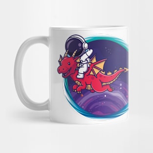 Dragon-Riding Astronaut Mug